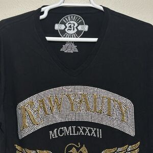 Rawyalty Couture Miami Brand Mcmlxxxii Mens XL Black T-Shirt‎